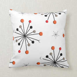 Atomic Star Burst Retro Mönster Kudde