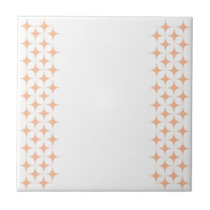 Atomic Starburst Gnistra Retro Peach Fuzz Mönster Kakelplatta