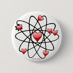 Atomic Valentine Red Hearts Knapp