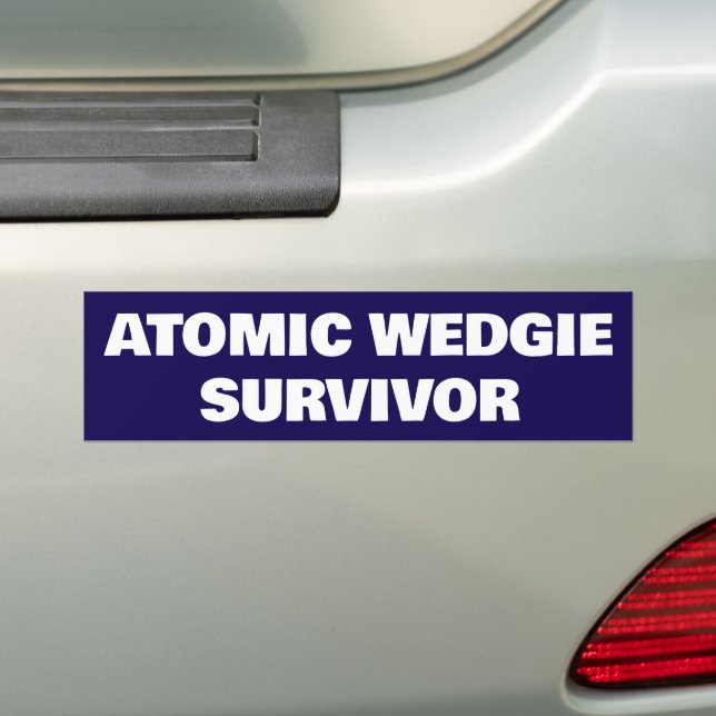 Atomic Wedgie Survivor Bildekal (På Bil)