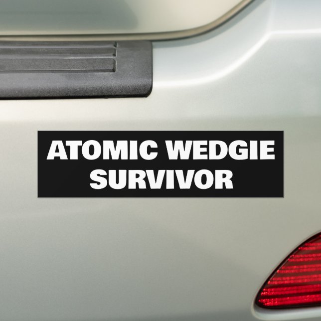 Atomic Wedgie Survivor Bildekal (På Bil)