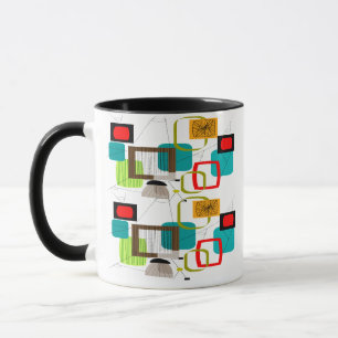 Atominspirerad Abstract Design Mugg