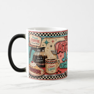 Atomisk Java Retro 1950-tal Diner Kaffemugg