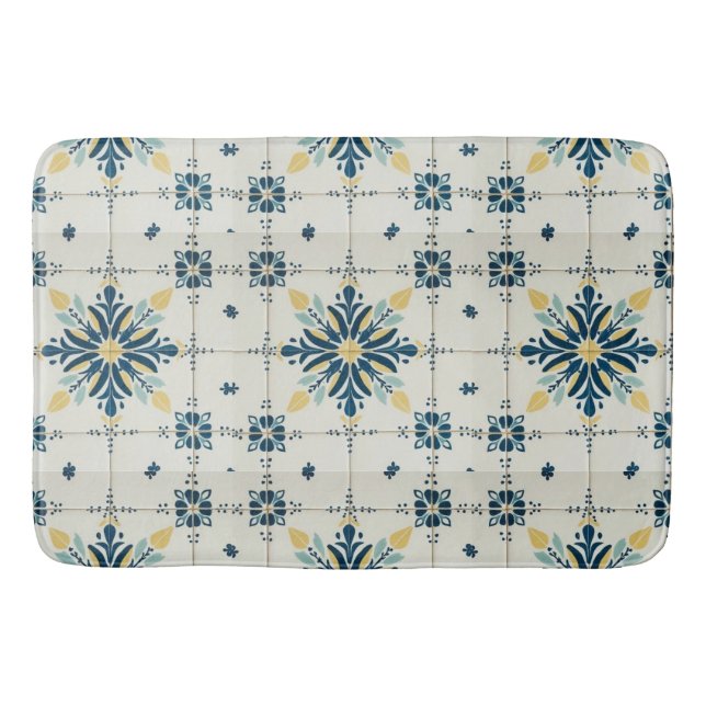 Atomisk stjärnexplosion Retro Mid Century Modern Badrumsmatta (Framsidan)