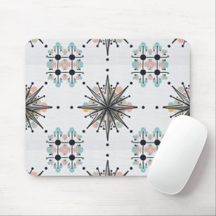 Atomisk Stjärnexplosion Retro Mid Century Modern Musmatta