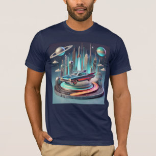 Atomistisk Futuristisk Stor Fena Coupe Bil T Shirt
