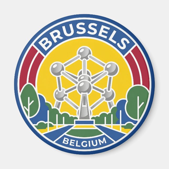 Atomium Belgien Magnet (Framsidan)