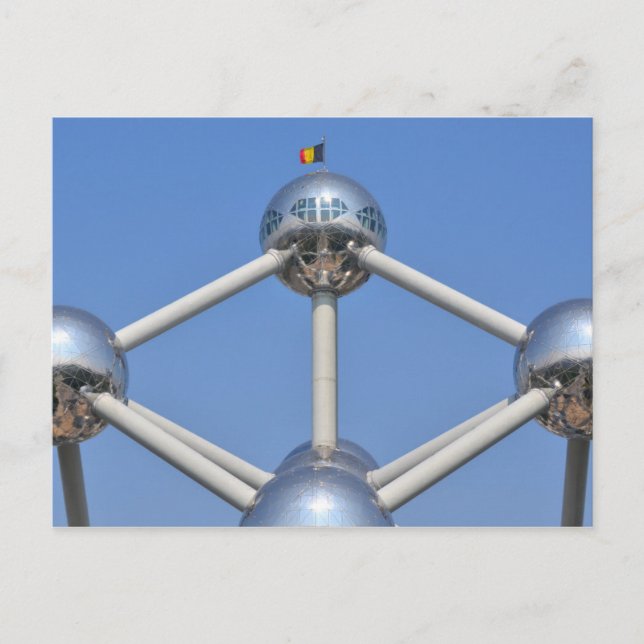 Atomium Brussels Travel Postcard Vykort (Framsida)