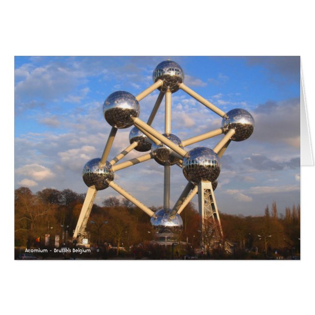 Atomium - Bryssel, Belgien OBS Kort (Framsidan Horizontal)