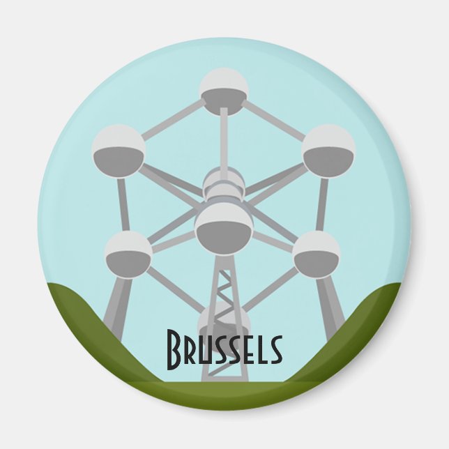 Atomium i Bryssel Magnet (Framsidan)