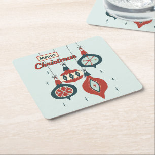 Atomjul i mitten av århundradet underlägg papper kvadrat