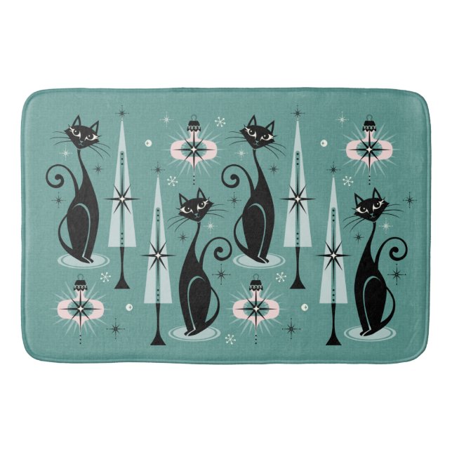 Atomjulen i mitten av århundradet ©studioxtine Kat Badrumsmatta (Framsidan)