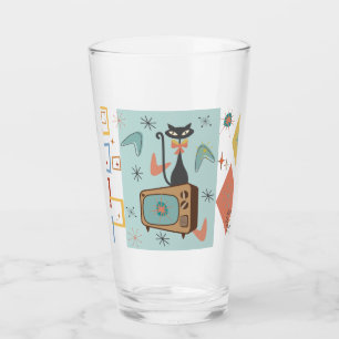 Atomkatt 16 oz Pint Glass Modern Glaskopp