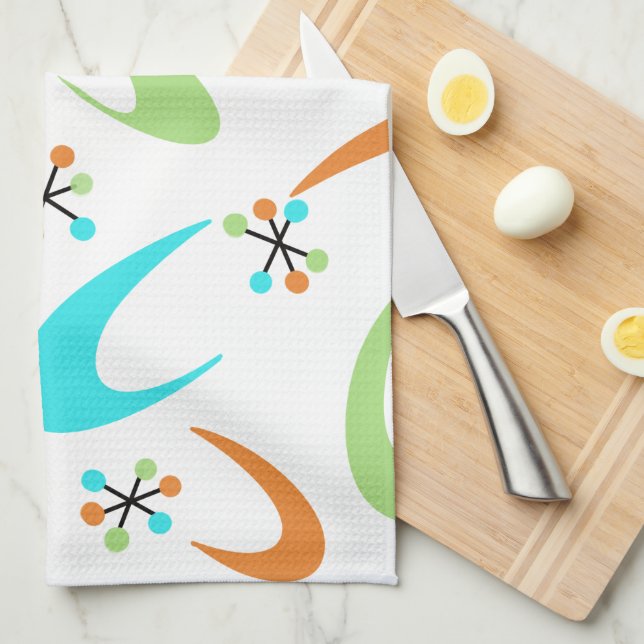 Atomkökshanddukar i mitten av århundradet kökshandduk (Vikt i Fjärdedel)