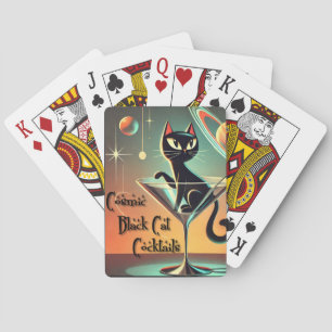 Atomkosmiskt svart kattskinka av Futuristiska Casinokort