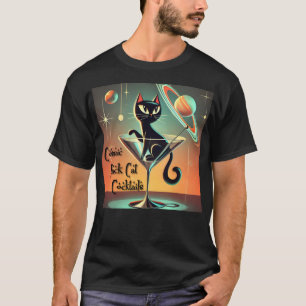 Atomkosmiskt svart kattskinka av Futuristiska T Shirt