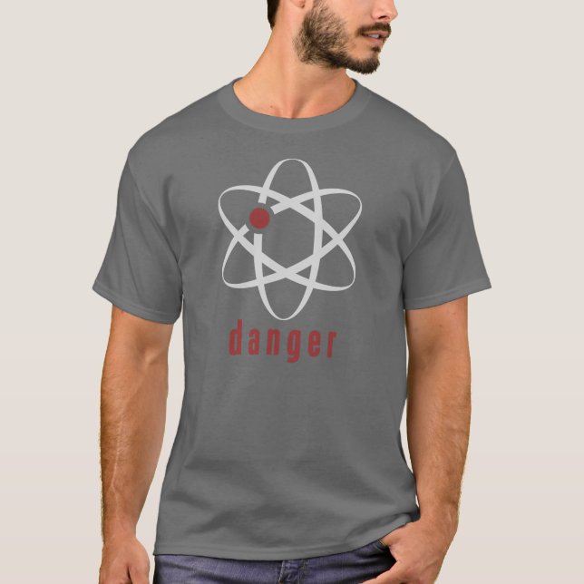 Atomkraft logotyp med fara tee shirt (Framsida)