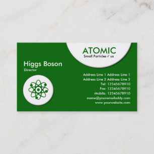 Atomkretsar - Grönt av gräs (006600) Visitkort