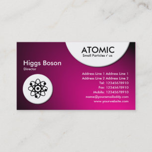 Atomkretsar - Spotlit - Shock rosa Visitkort
