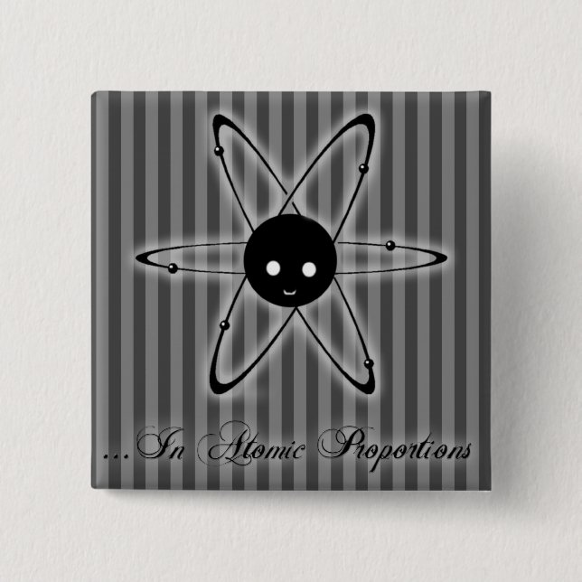 Atomlogotypen kvadrerar knäppas knapp (Framsida)