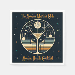 Atommartini Klubb atombomb Cocktail Pappersservett