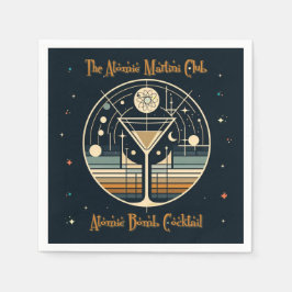 Atommartini Klubb atombomb Cocktail Pappersservett