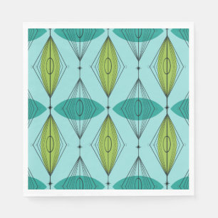Atomogee och Starbursts Luncheon Papper Napkins Pappersservett