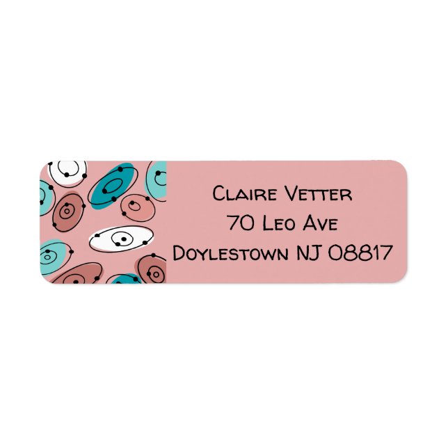 AtomOvaler Returadress Etikett (Framsidan)