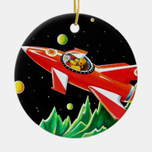 ATOMRAKET JULGRANSPRYDNAD KERAMIK