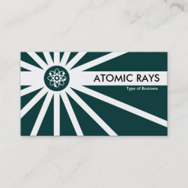Atomrayer - Mörk Teal Grönt Visitkort