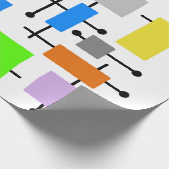 Atomrektanglar Presentpapper (Hörn)