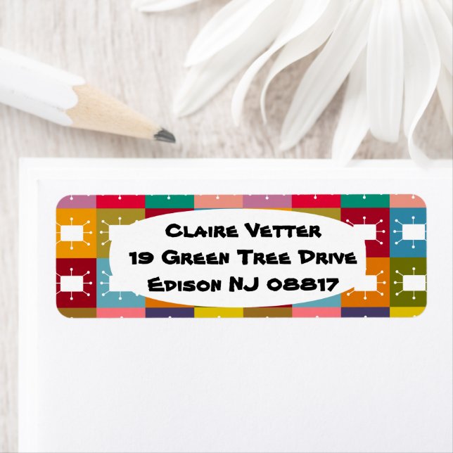 Atomrektanglar Returadress Etikett (Insitu)