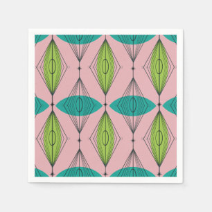 AtomRosa Ogee och Starbursts Pappra blöjor Pappersservett