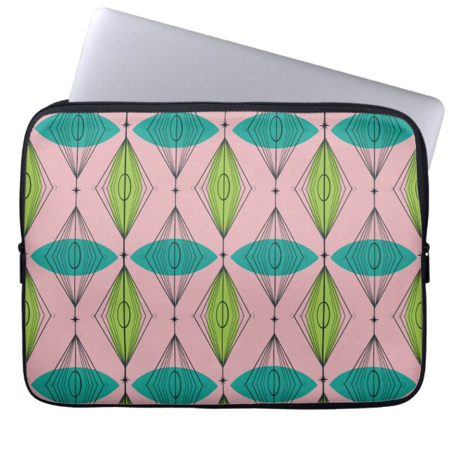 AtomRosa Ogee & Starburst Laptop sleeve (Framsidan)
