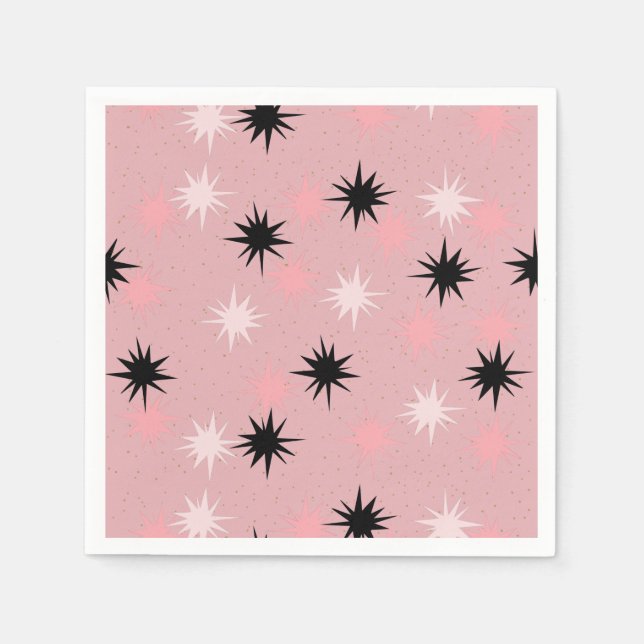 AtomRosa Starbursts Pappra blöjor Pappersservett (Framsidan)