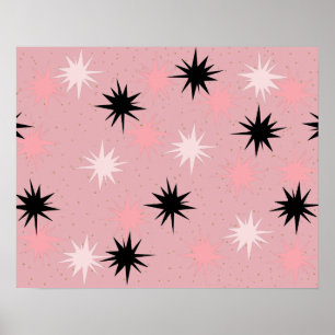 AtomRosa Starbursts Poster