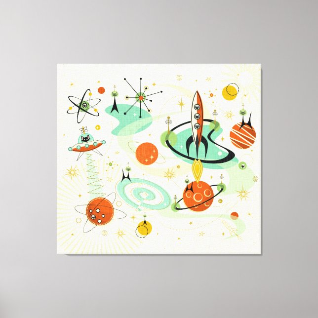 Atomrymdsmatta ©studioxtine canvastryck (Framsida)