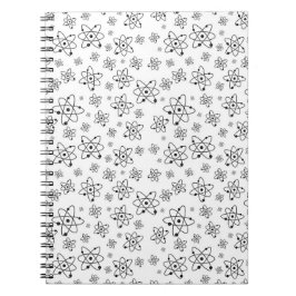 Atoms Retro Atomic Age Mönster Anteckningsbok