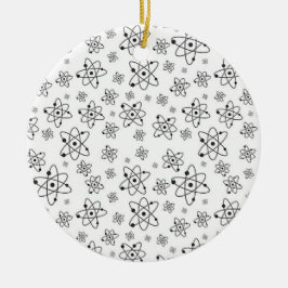 Atoms Retro Atomic Age Mönster Julgransprydnad Keramik