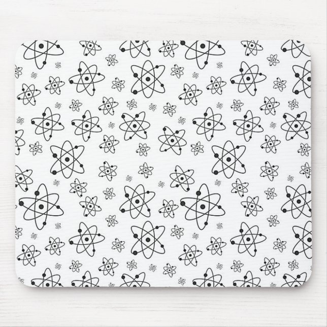 Atoms Retro Atomic Age Mönster Musmatta (Framsidan)