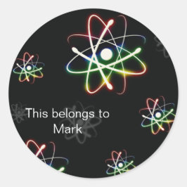 Atoms Runt Klistermärke
