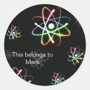 Atoms Runt Klistermärke