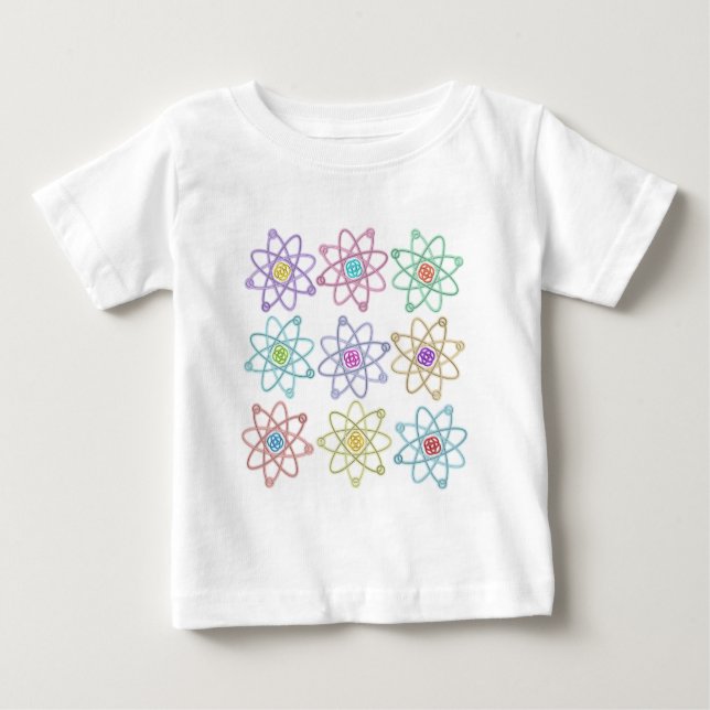 Atomstruktur Mönster Vetenskap T Shirt (Framsida)