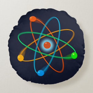 Atomstruktur Rund Kudde