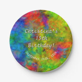 [Atomtid-dye] Psykedeliskt regnbåge Färg