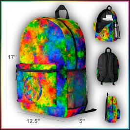 [Atomtium-Dye] ryggsäck för Rainbow Färg Bookbag