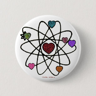 AtomValentine Leopard Print Hearts Knapp