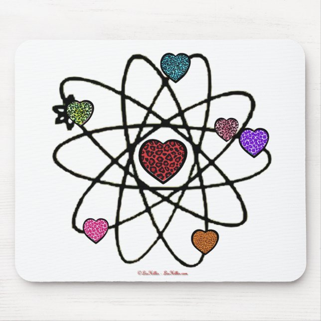 AtomValentine Leopard Print Hearts Musmatta (Framsidan)