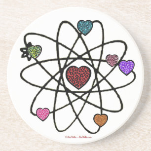 AtomValentine Leopard Print Hearts Underlägg