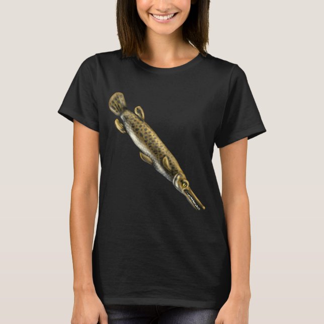Atractosteus spatula (Alligatorgar) T Shirt (Framsida)